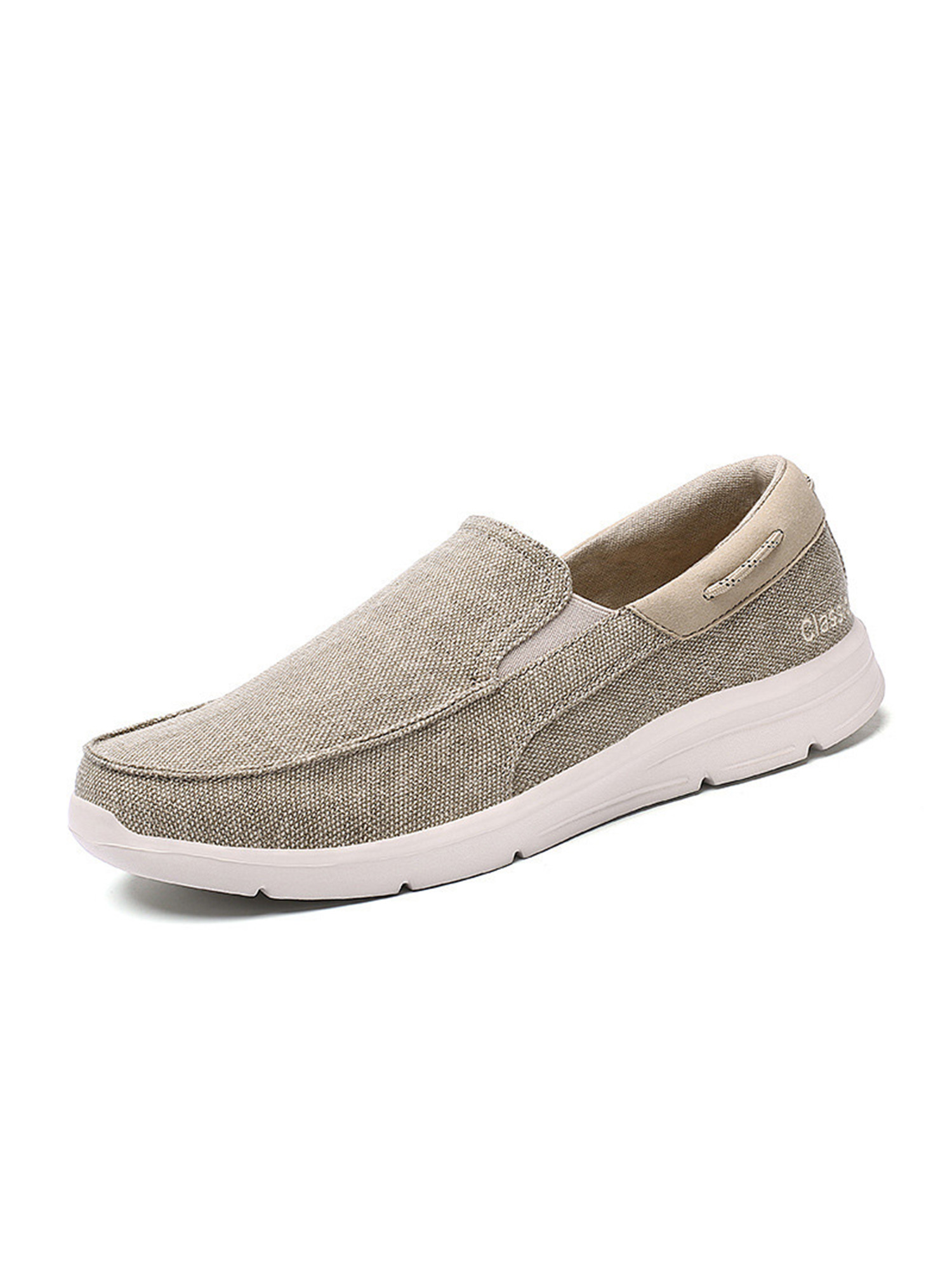Woobling Men s Slip-On Canvas Sneaker Lightweight Walking Boat Shoes Size 7-13